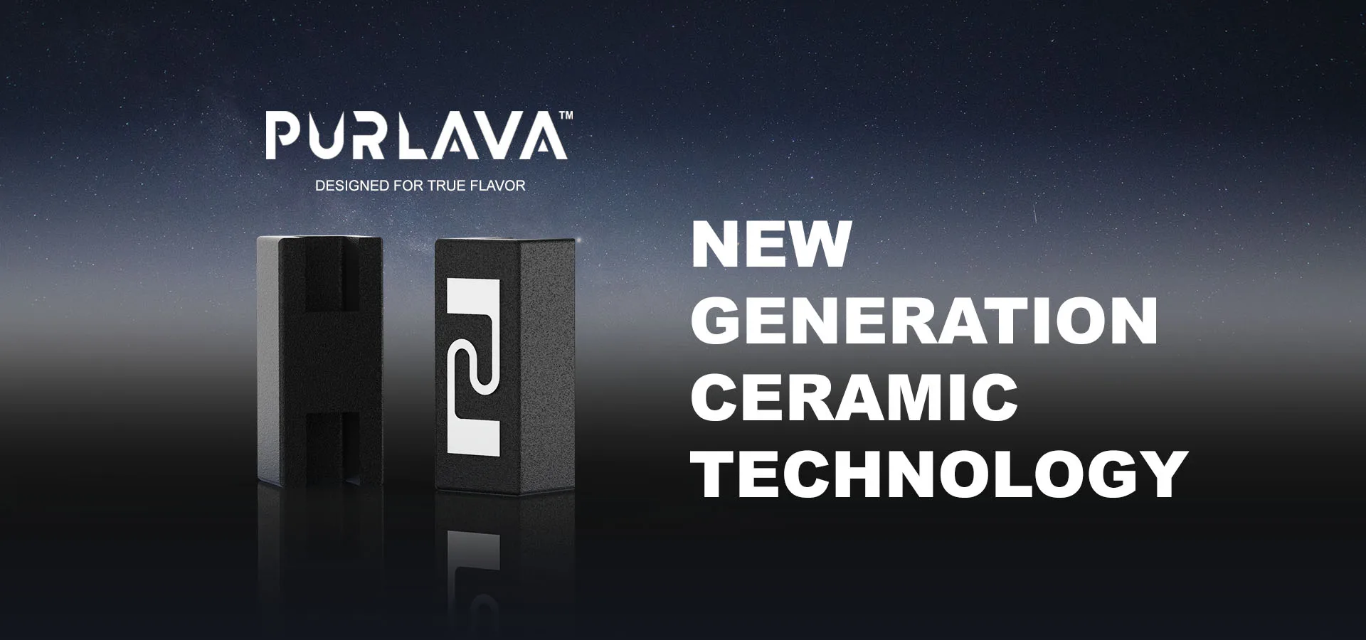 Purlava 5G ceramic heating technology banner (English)